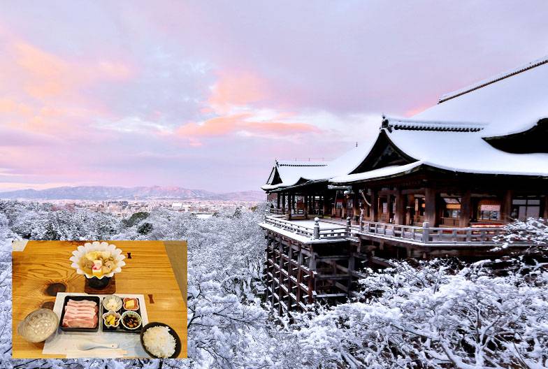 【京都世界遺產一日遊】金閣寺＆嵐山＆三十三間堂＆清水寺＆含美味豬肉涮涮鍋｜大阪難波・京都出發